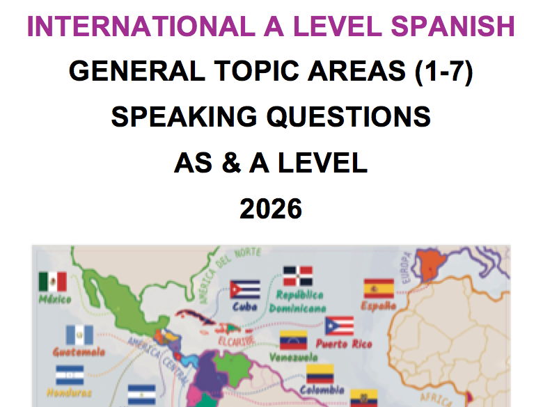 International A Level Spanish Speaking Revision Booklet (Pearson Edexcel)
