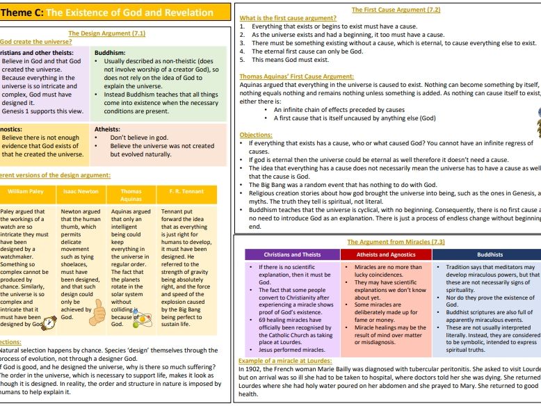AQA GCSE RS Theme C Buddhism and Christianity
