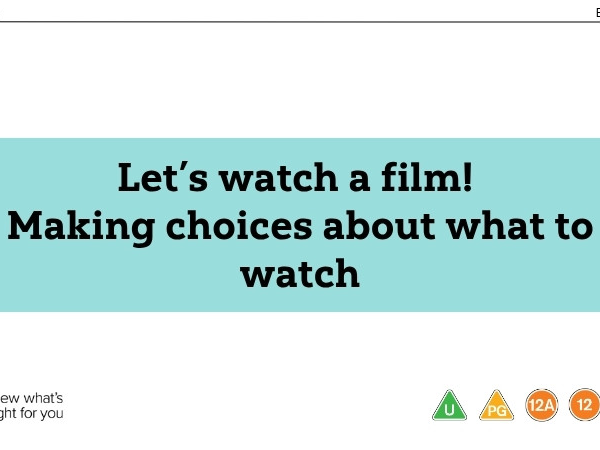 KS2: Let’s watch a film! Making choices about what to watch