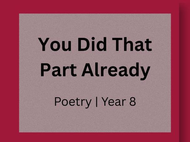 The Seamstress — Reading & Writing Lesson | Imagery & Close Reading | Year 8 (KS3)