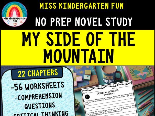 My Side of the Mountain Novel Study Unit | Comprehension Questions, Activities, Vocabulary
