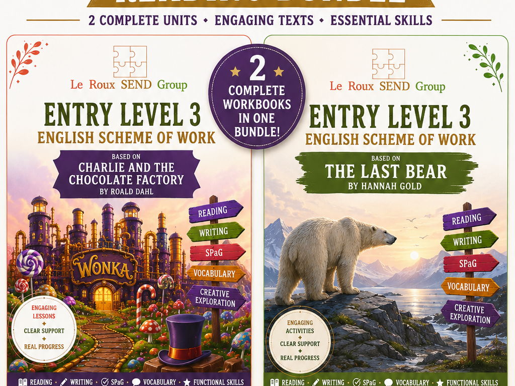 Entry Level 3 English Reading Bundle