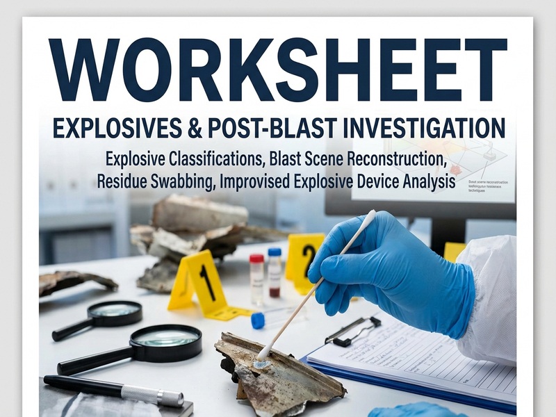 Explosives & Post-Blast Investigation