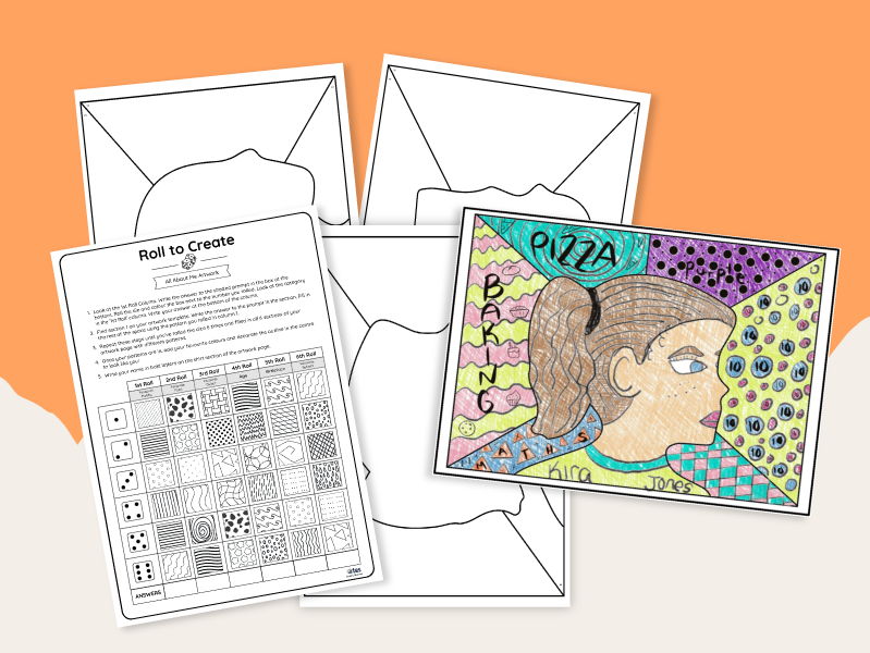 All about me artwork activity