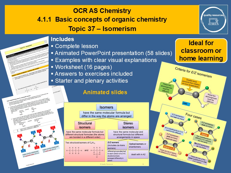 Isomerism OCR AS Chemistry