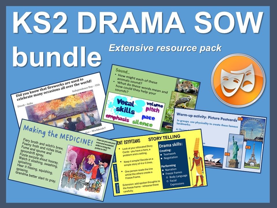 KS2 DRAMA bundle: 6 extensive schemes & resources