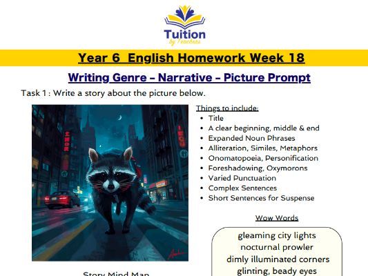 18. Year 6 - Creative Writing & Spelling