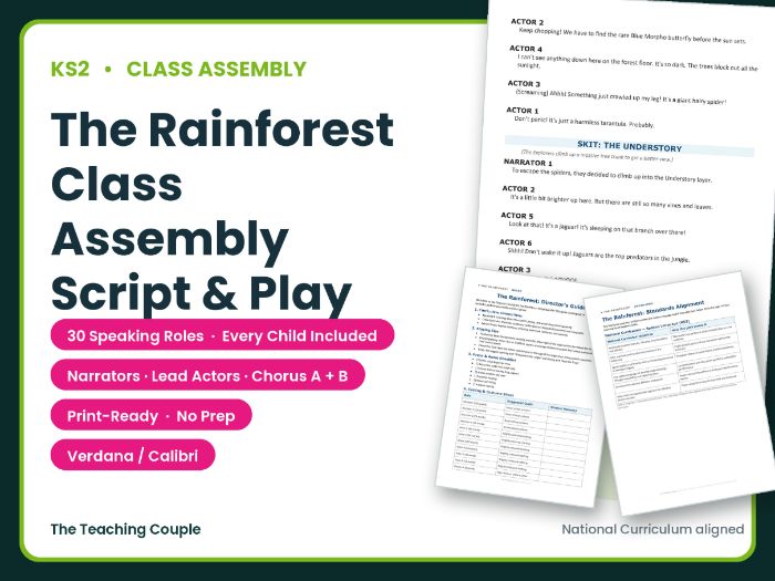 The Rainforest Class Assembly Script & Play | Years 4–7 | No Prep Drama