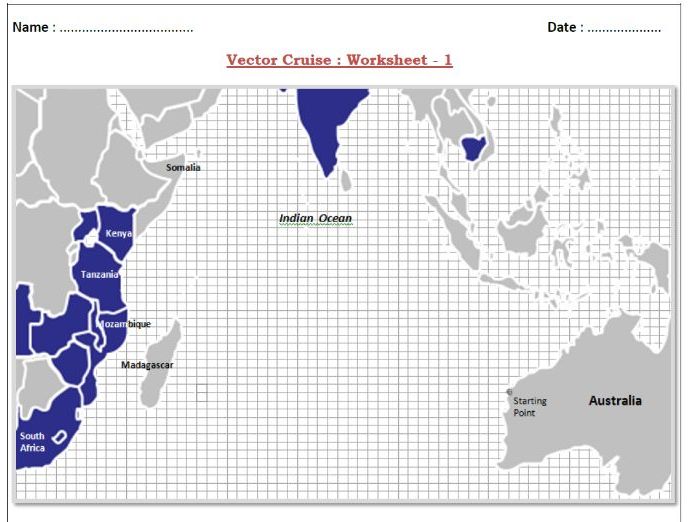 Vector Cruise - Vectors Worksheet & Investigation