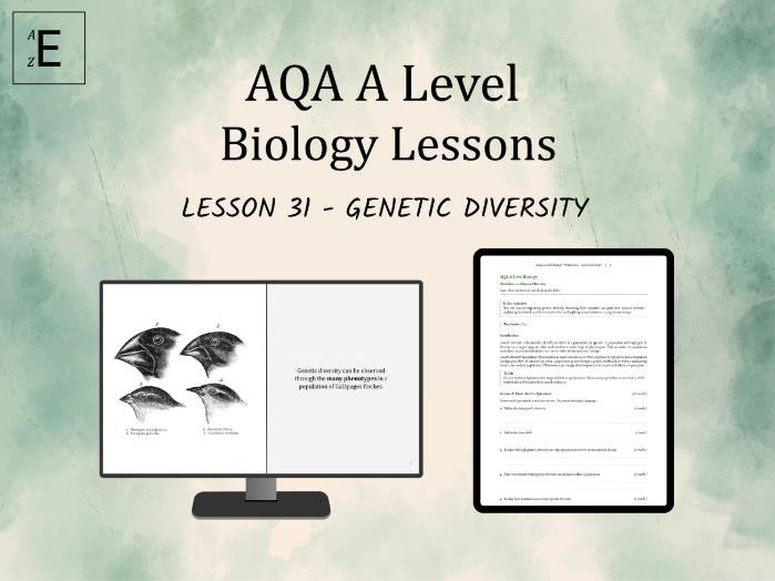 AQA A Level Biology Lesson 31 - Genetic Diversity
