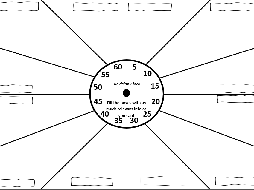 Blank Revision Clock