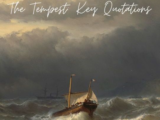The Tempest Key Quotations