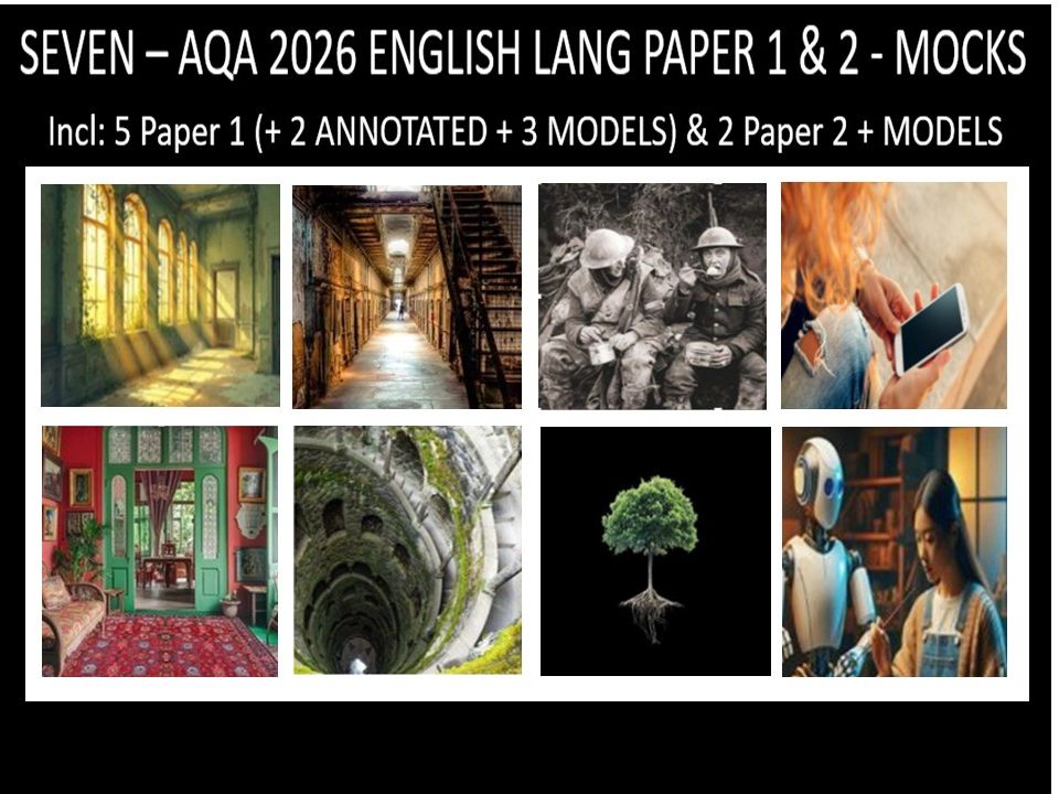 SEVEN - AQA PAPER 1 &  2  | 2026 FULL MOCKS | ANNOTATED | MODELS