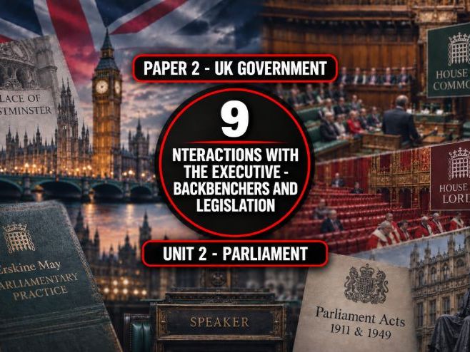9 The UK Parliament - Interactions with the Executive - Backbenchers and Legislation