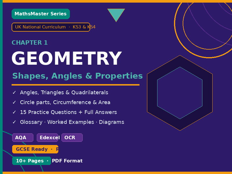 Geometry Chapter 1: Angles, Shapes & Circles | KS3 & KS4