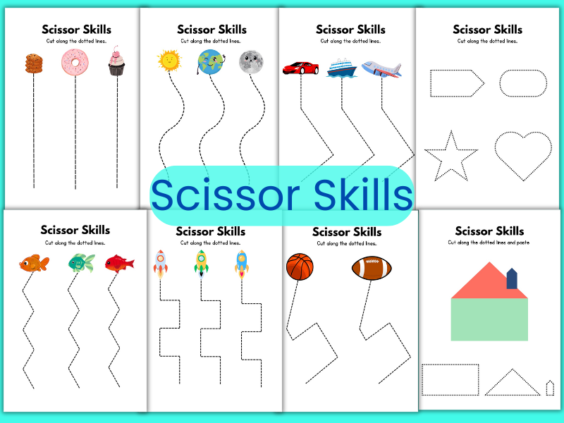 Preschool Scissor Skills Practice Workbook