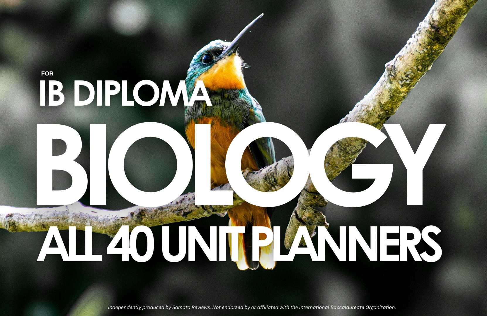 IBDP Biology Complete 40 Unit Planners Bundle | Themes A–D | SL & HL |