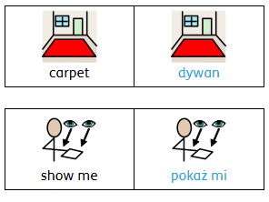 Dual language lanyard card (English/Polish)