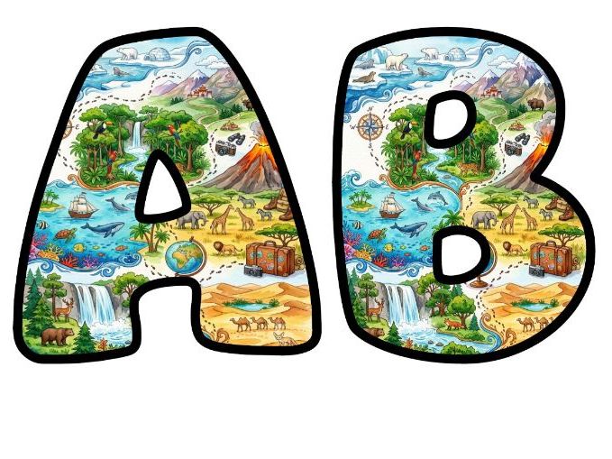 Explore Your World Bubble Letters | Motivational Bulletin Board Letters | Classroom Display Pack