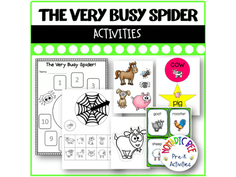 The Very Busy Spider Activities