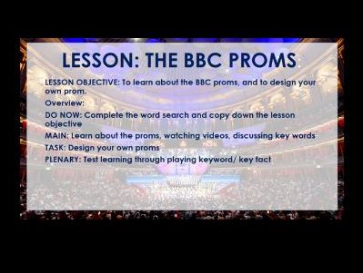 BBC Proms Music Lesson - no equipment needed