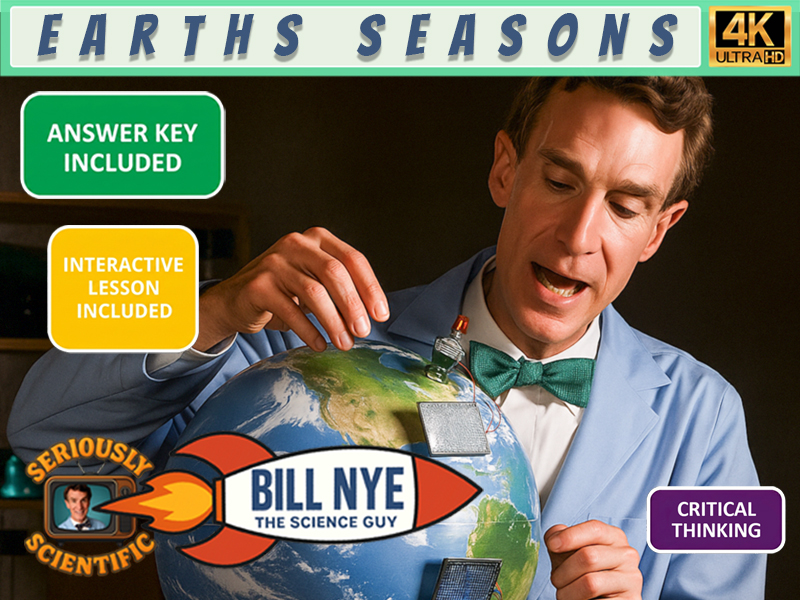 Bill Nye Earth's Seasons Worksheet with Answer Key FREE | 4K Full Episode