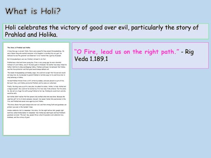 Hinduism: 1 Festivals - Holi