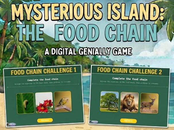 Food Chain Digital Escape Room | Part 5: Food Chain| KS3 Science Game