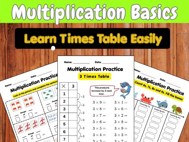 Visual Multiplication Basics | Year 3-5 Maths, KS2 Worksheets