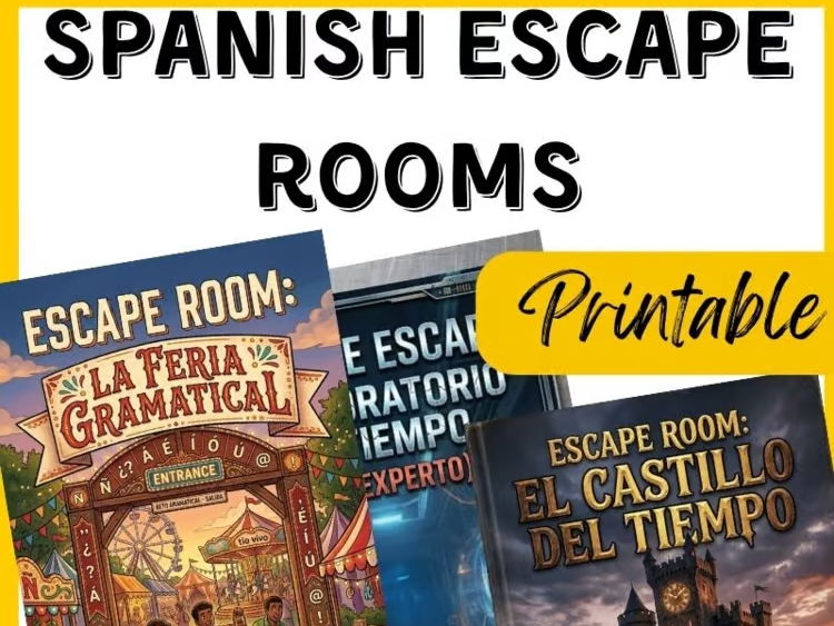 Spanish Escape Room Bundle
