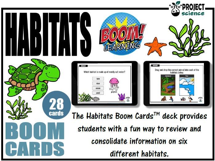Habitats Boom Cards™ - Distance Learning