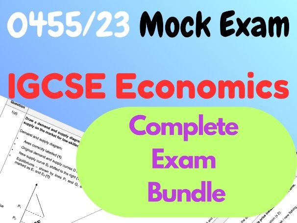 3rd IGCSE Economics 0455/23 Mock Mark Scheme (Word)