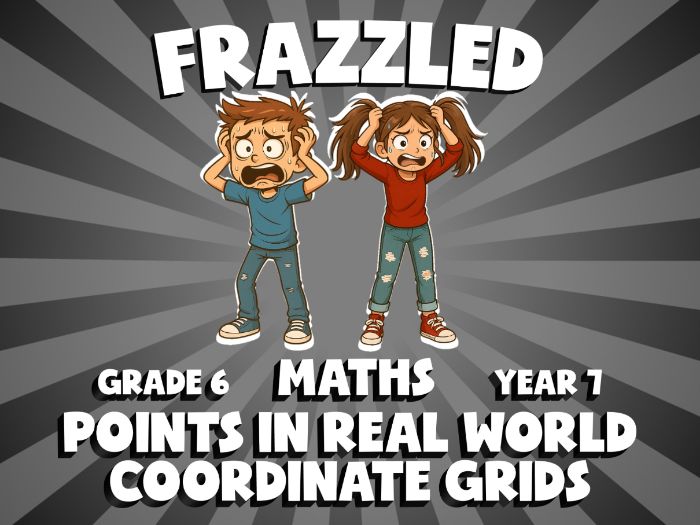 Points in Real World Coordinate Grids FRAZZLED Maths Game | No-Prep Year 7 Review Activity
