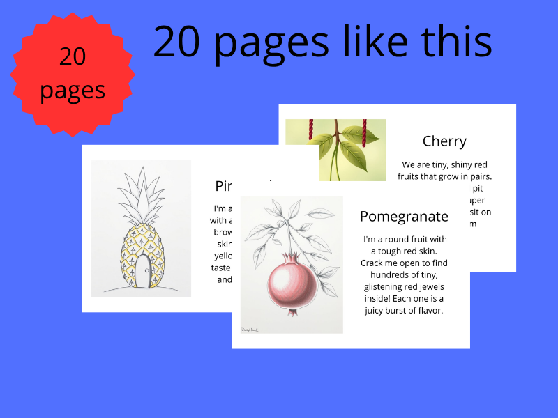 Fruit Riddles & Descriptions: Vocabulary