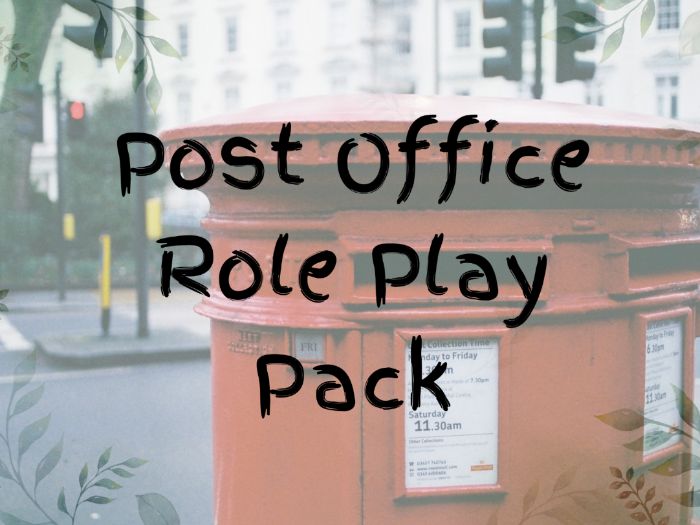 Post Office Role Play Provision Pack
