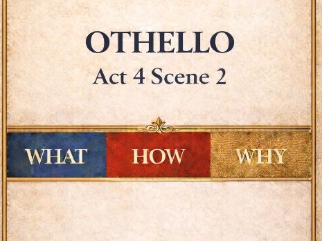 Othello Act 4 Scene 2 – Crit Think Teacher Resource (GCSE)
