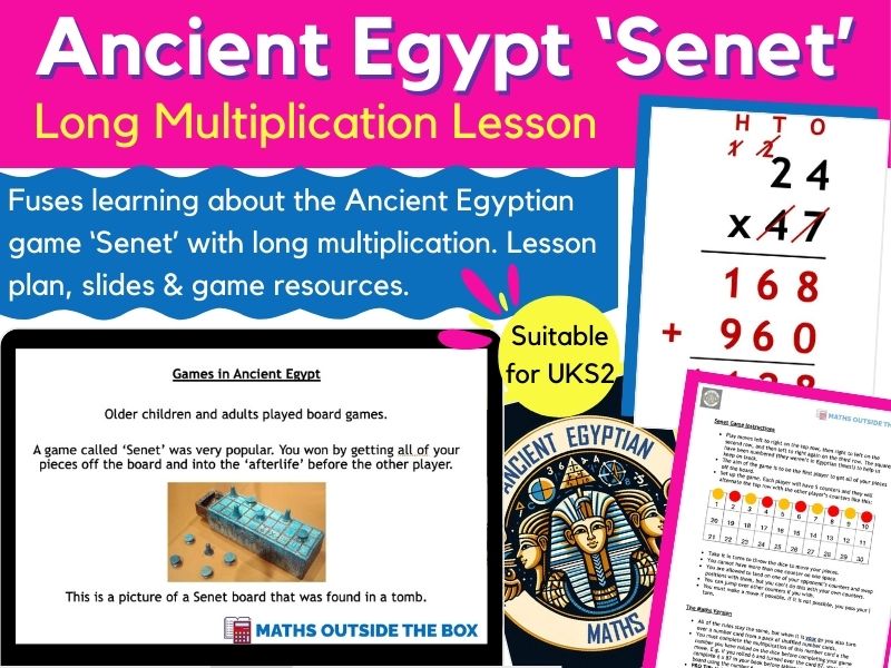 Long Multiplication - Ancient Egypt School & Games (UKS2)