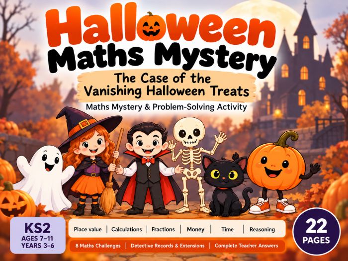 Halloween Maths Mystery KS2 | Ages 7–11