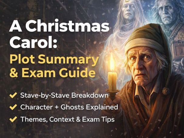 A Christmas Carol: Complete Stave-by-Stave Plot Summary & GCSE Exam Guide