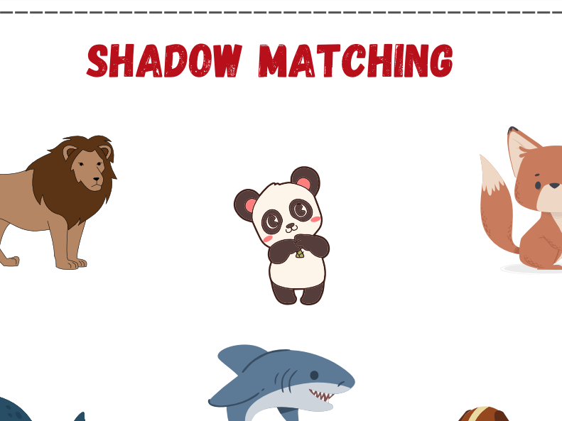 FREE Shadow Matching Activity for Kids – Printable Visual Skills PDF 1