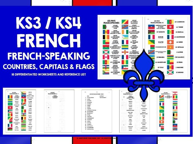 FRENCH-SPEAKING COUNTRIES WORKSHEETS