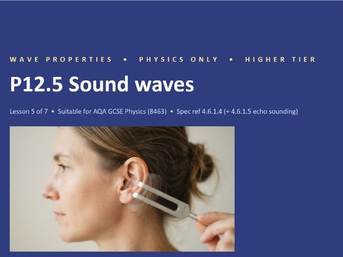 P12.5 Sound Waves (AQA 1-9 Combined Trilogy & Separate Physics)