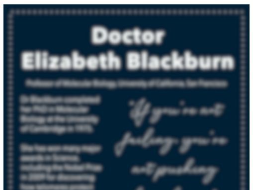 Australian Biologist Classroom Poster - Doctor Elizabeth Blackburn