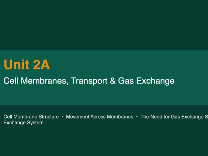 AS Biology International 2A- Membranes and transport -Edexcel