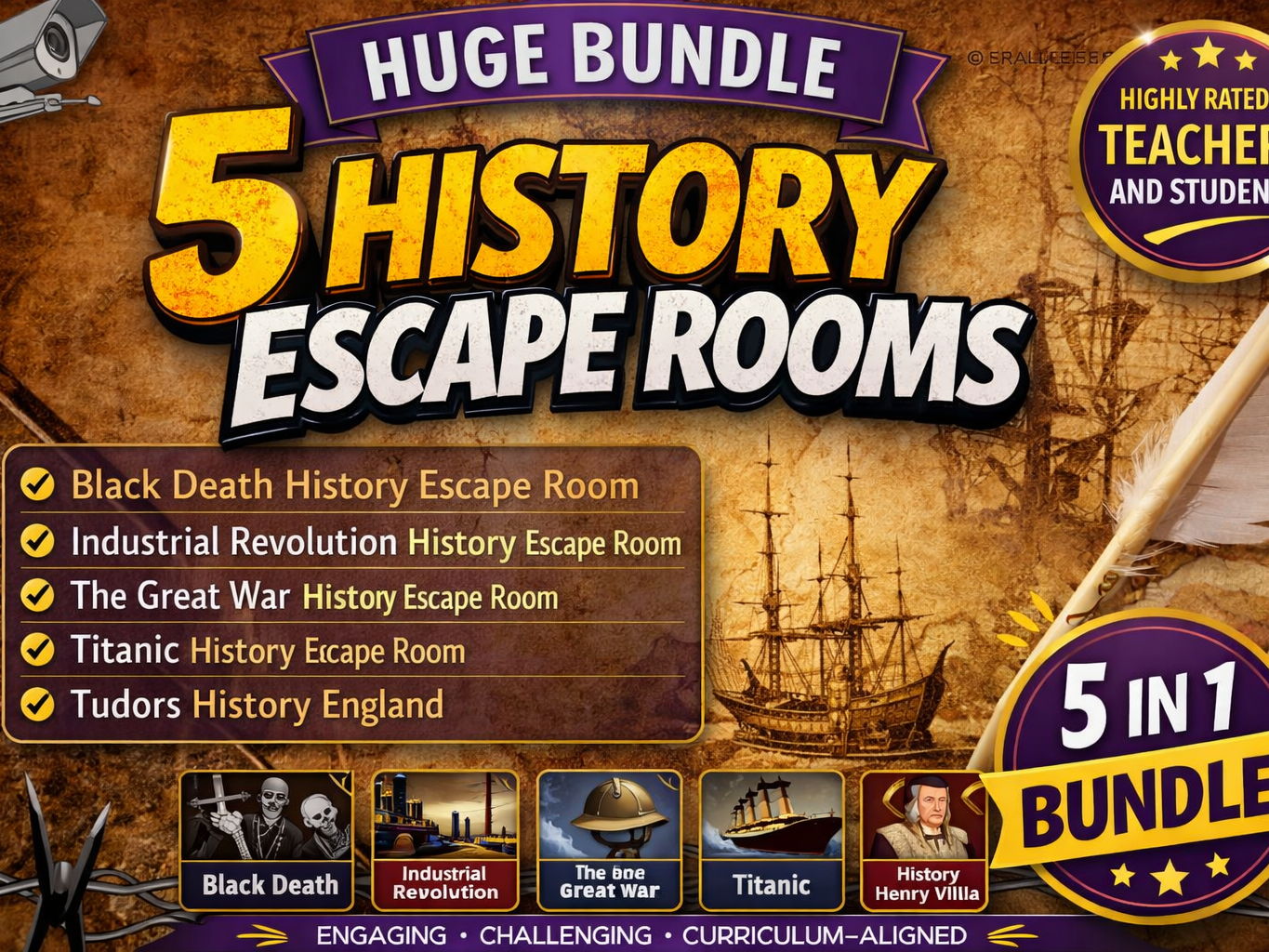 History Revision Escape Rooms - End of Year