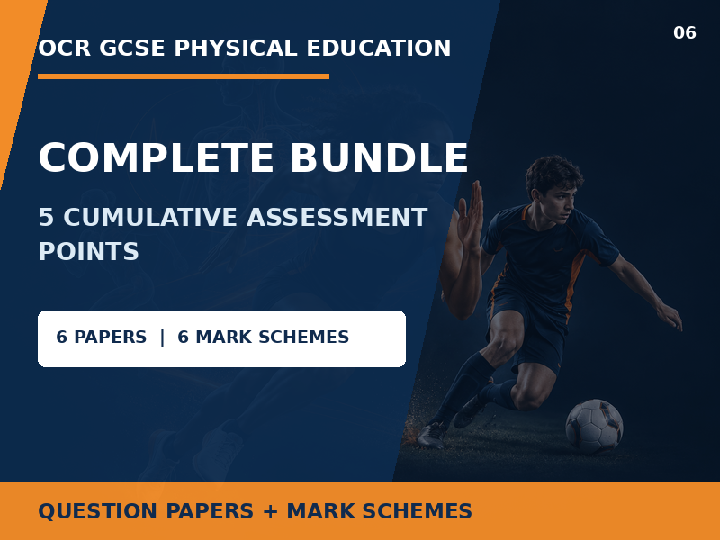 OCR GCSE PE J587 Five Cumulative Assessments Complete Bundle