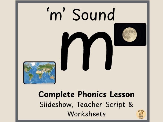 Initial 'm' Sound Phonics - Phase 2 Complete Lesson (EYFS)
