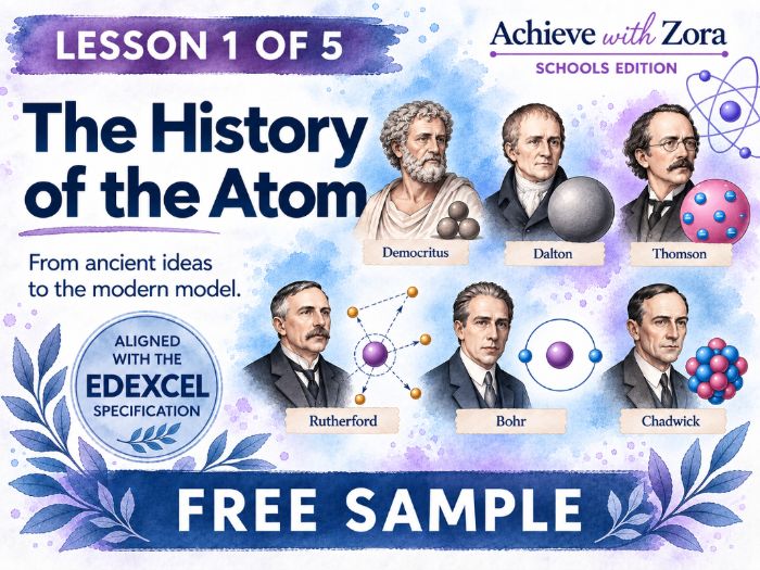History of the Atom – Lesson 1 of Unit 2 for Edexcel GCSE Chemistry (FREE)