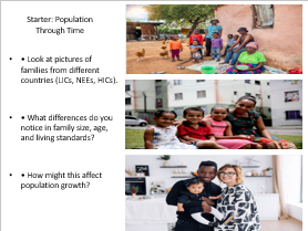 AQA GCSE Geography The Demographic Transition Model and Population Pyramids