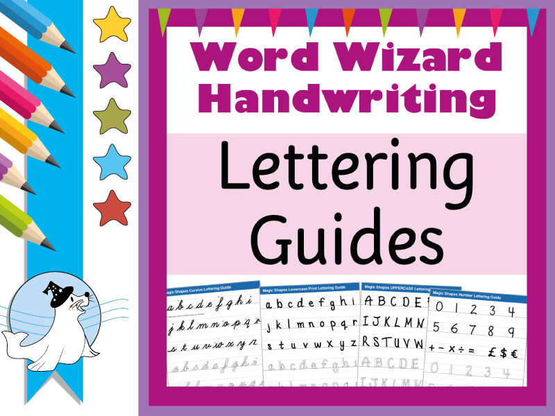 Handwriting Lettering Guides Teaching Resources